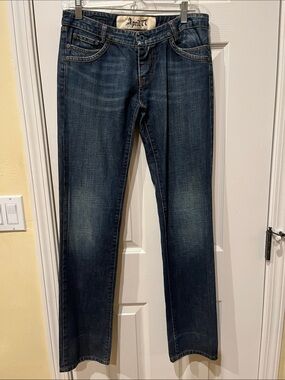 April 77 “Reject Bones 1950”Dark Blue Straight Leg Jeans - Unisex